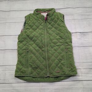 11/12 Joules Green Quilted Vest